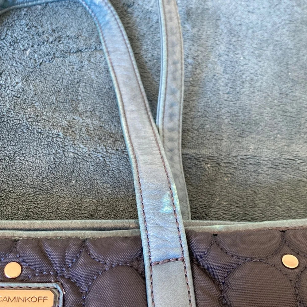Rebecca Minkoff studded quilted Marissa Diaper / Weekender bag in Navy